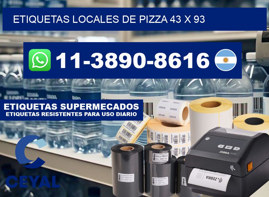 etiquetas locales de pizza 43 x 93