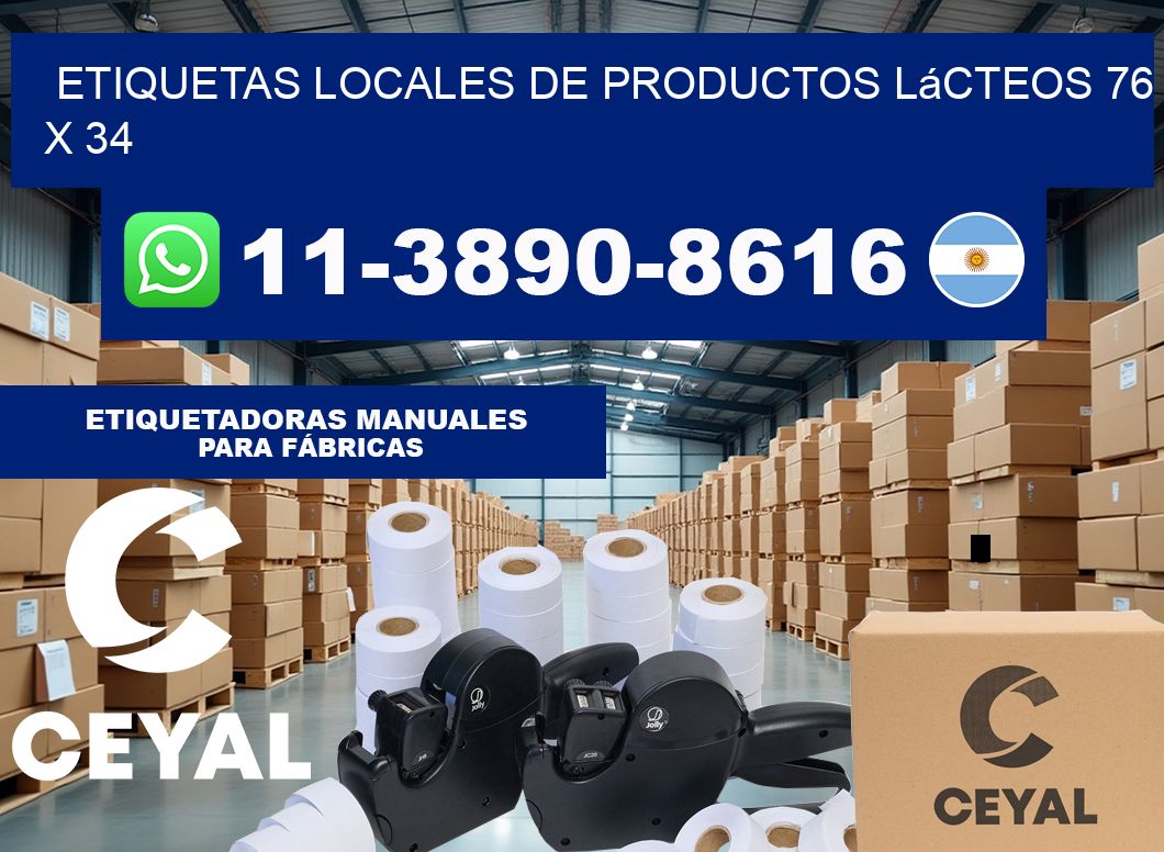 etiquetas locales de productos lácteos 76 x 34