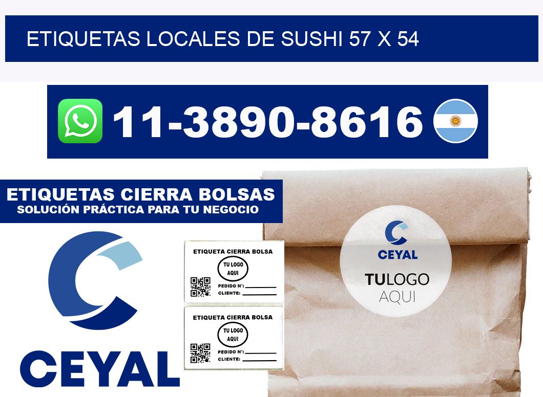 etiquetas locales de sushi 57 x 54