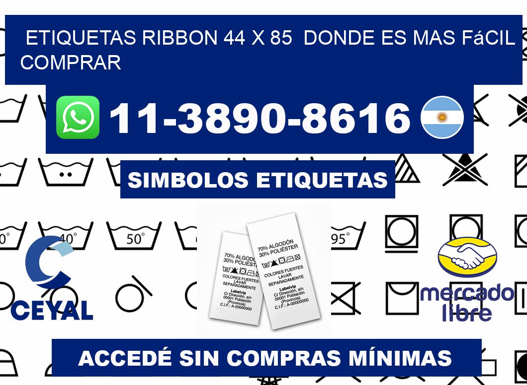 etiquetas ribbon 44 x 85  Donde es mas fácil comprar