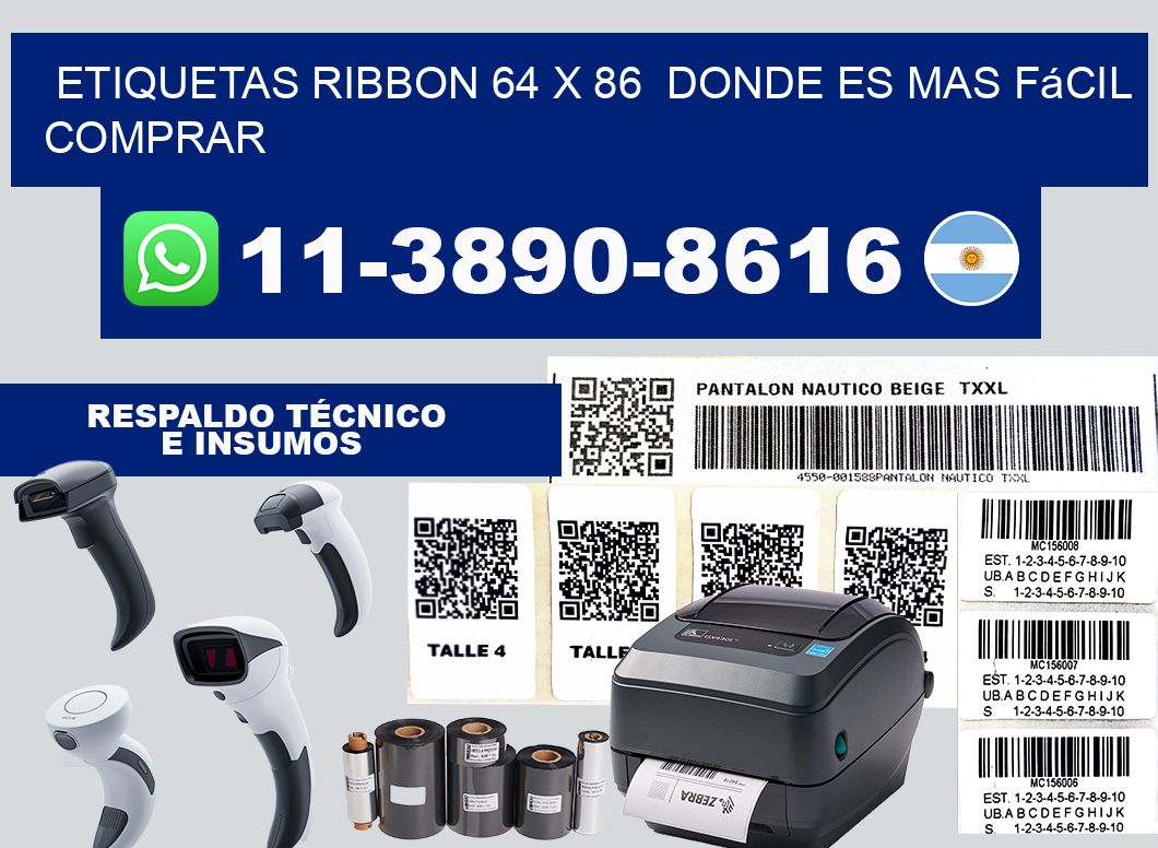 etiquetas ribbon 64 x 86  Donde es mas fácil comprar