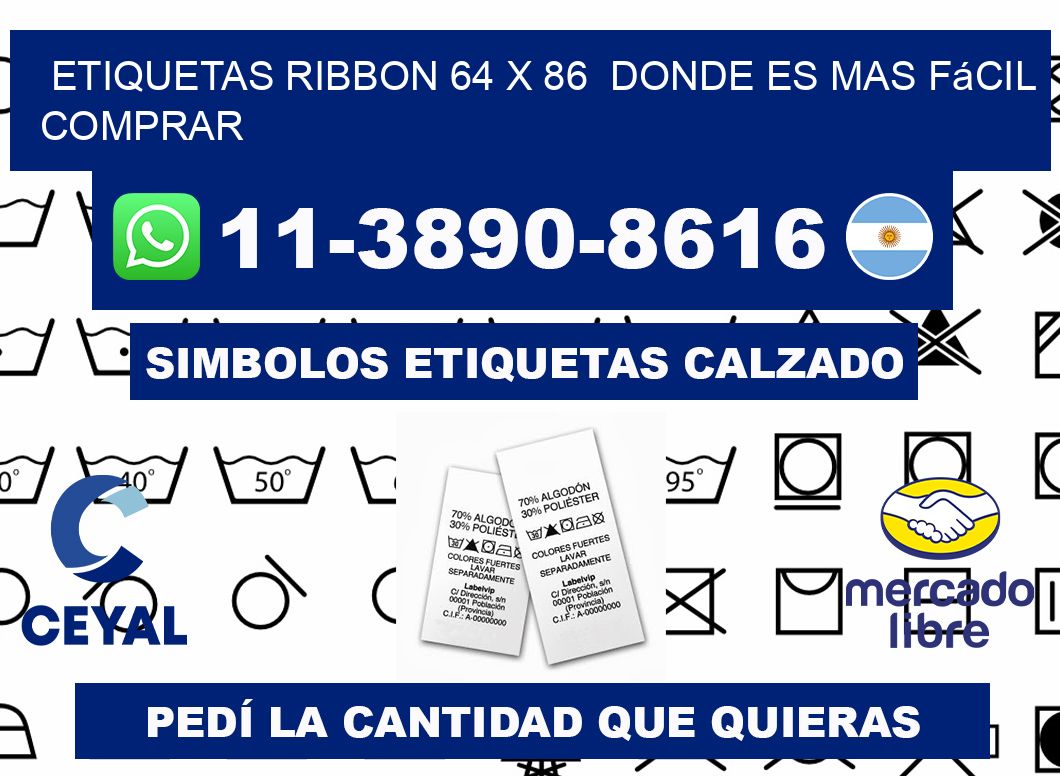 etiquetas ribbon 64 x 86  Donde es mas fácil comprar