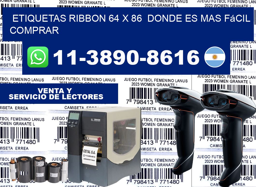etiquetas ribbon 64 x 86  Donde es mas fácil comprar