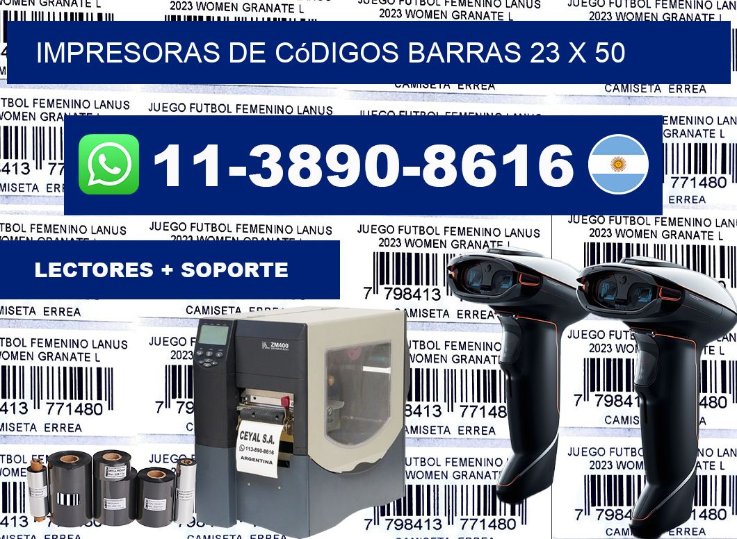 impresoras de códigos barras 23 x 50