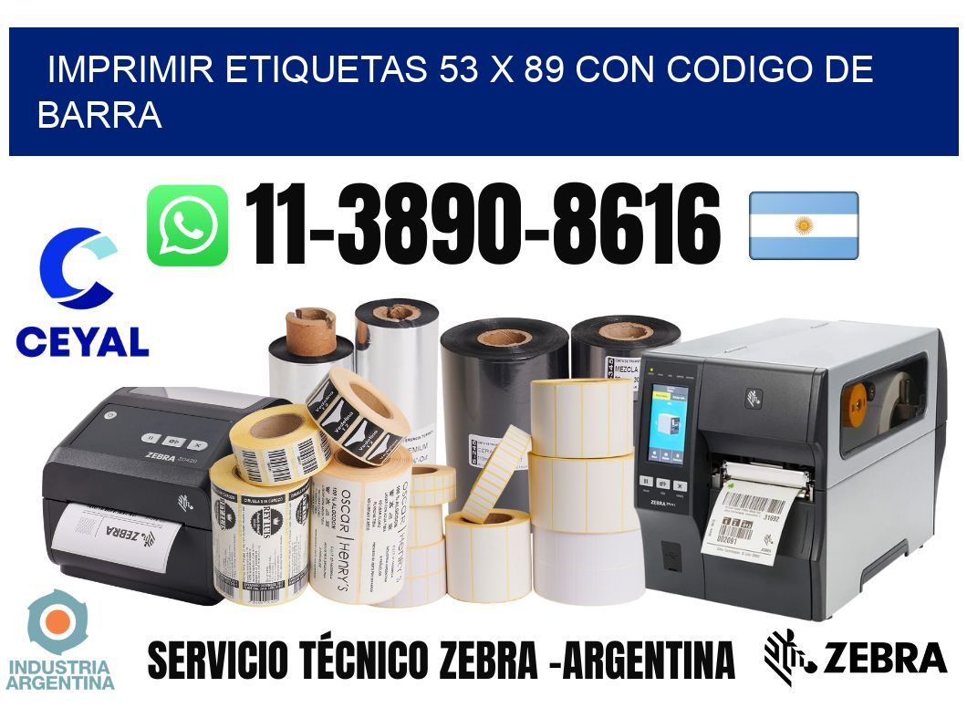 imprimir etiquetas 53 x 89 con codigo de barra