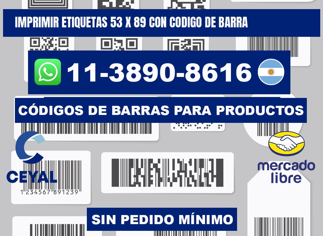 imprimir etiquetas 53 x 89 con codigo de barra