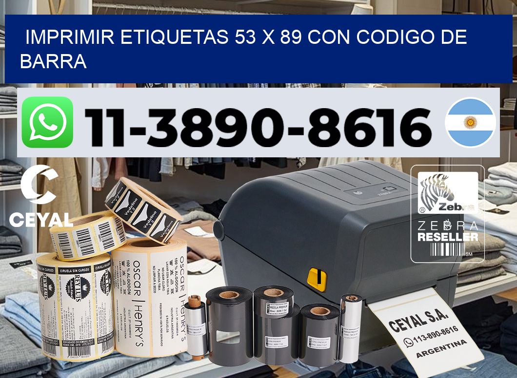 imprimir etiquetas 53 x 89 con codigo de barra