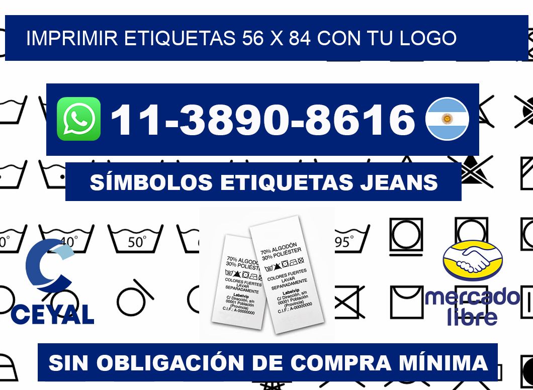 imprimir etiquetas 56 x 84 con tu logo