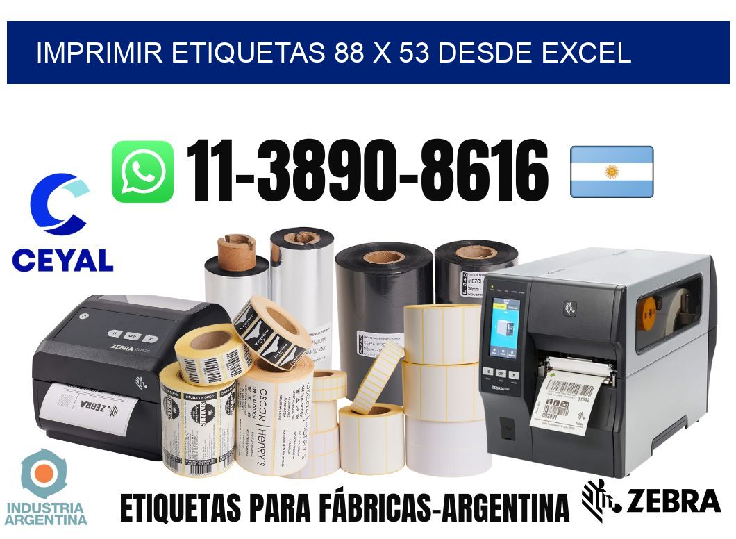 imprimir etiquetas 88 x 53 desde excel