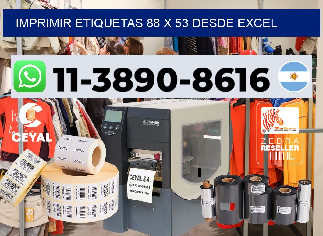 imprimir etiquetas 88 x 53 desde excel