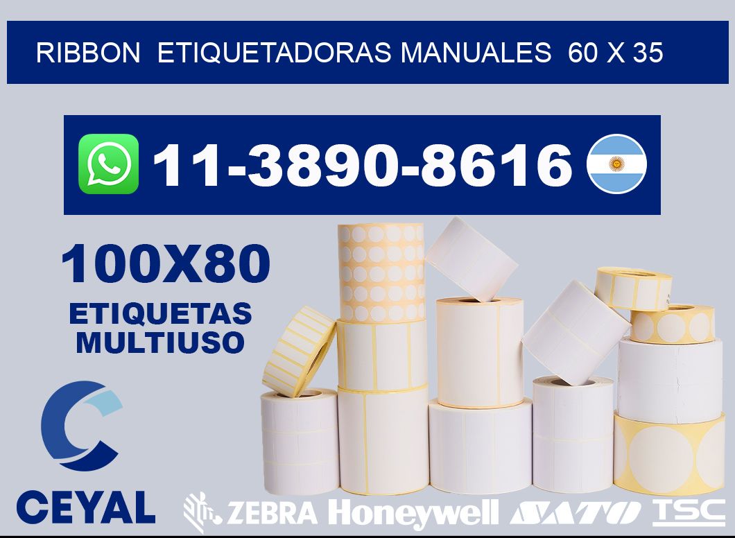 ribbon  Etiquetadoras Manuales  60 x 35