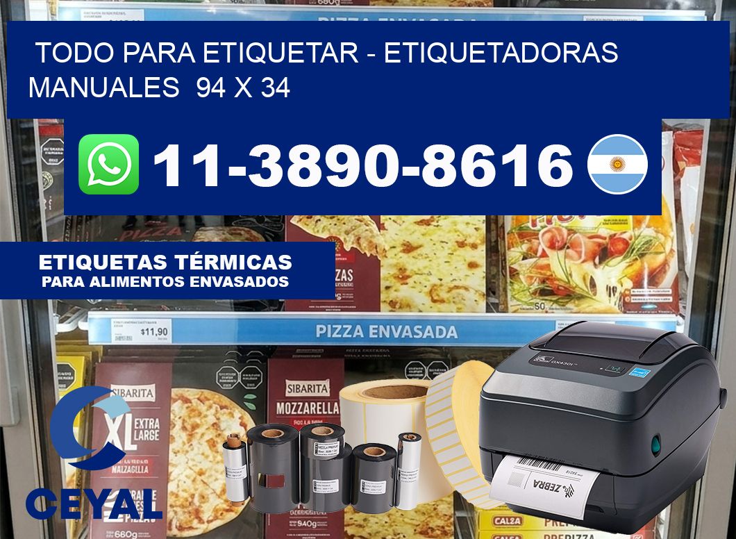 todo para etiquetar – Etiquetadoras Manuales  94 x 34
