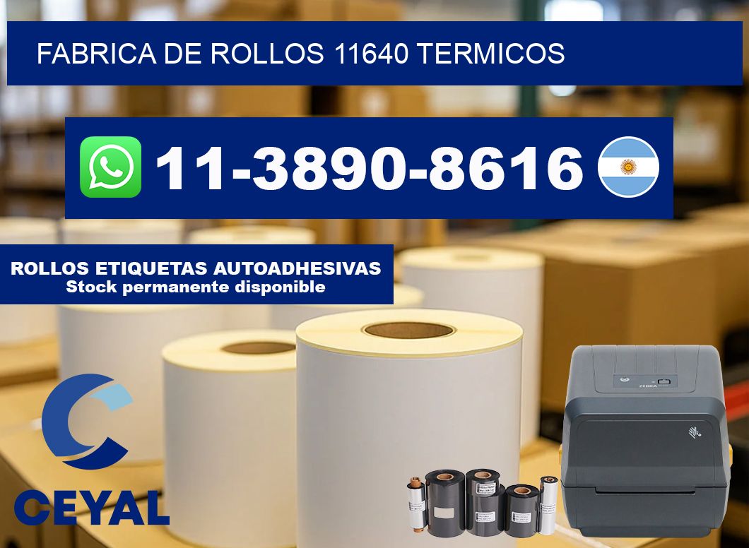 FABRICA DE ROLLOS 11640 TERMICOS