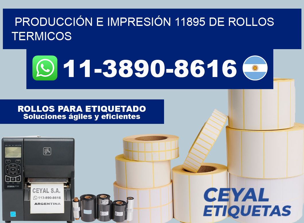 PRODUCCIÓN E IMPRESIÓN 11895 DE ROLLOS TERMICOS