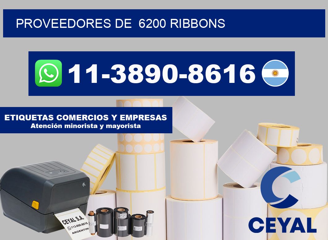 Proveedores de  6200 ribbons