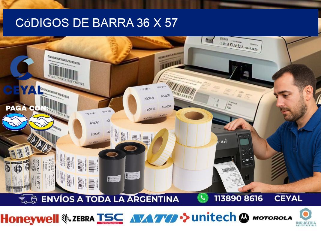 códigos de barra 36 x 57