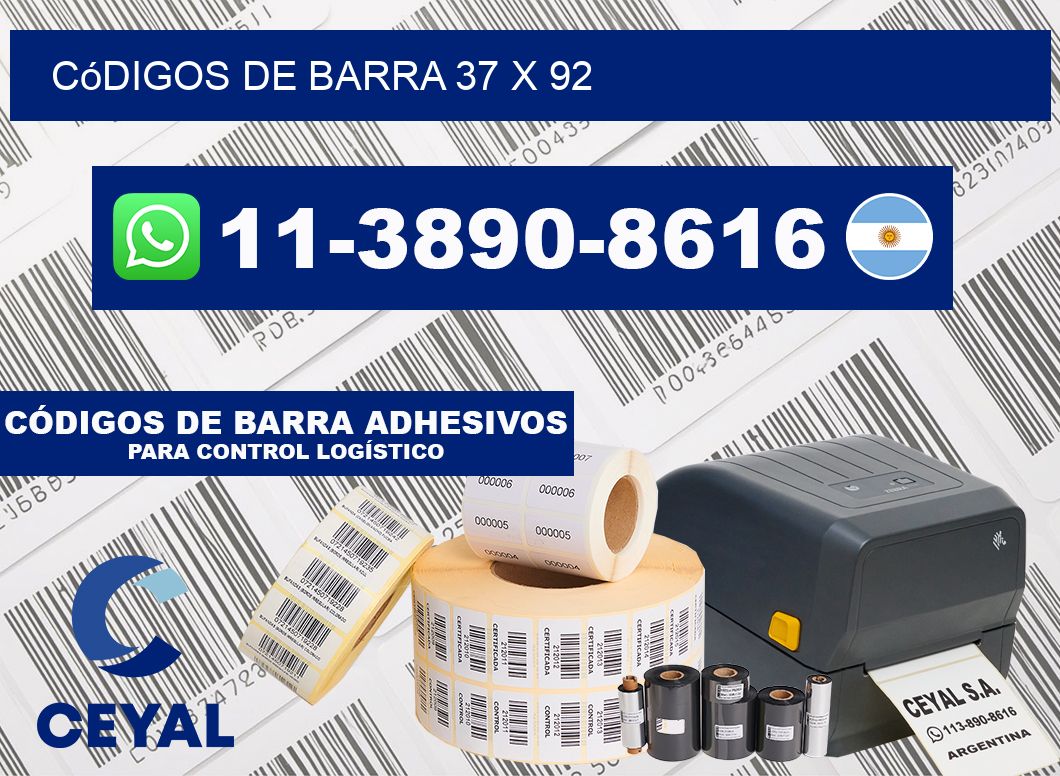 códigos de barra 37 x 92