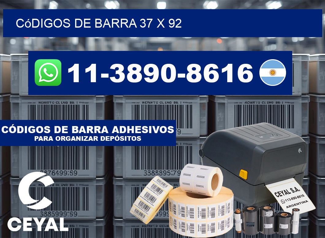 códigos de barra 37 x 92