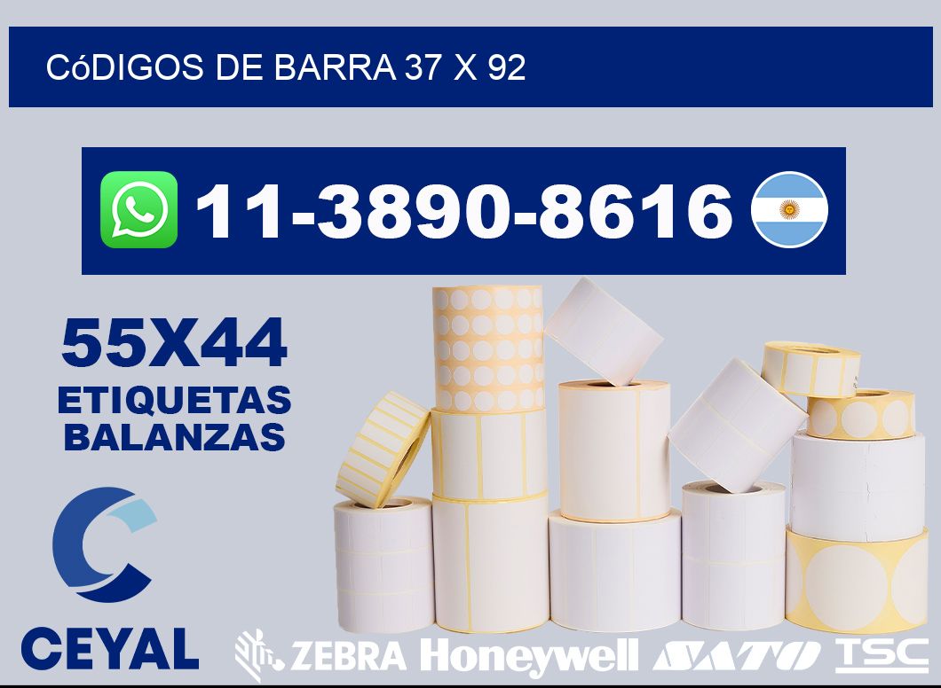 códigos de barra 37 x 92
