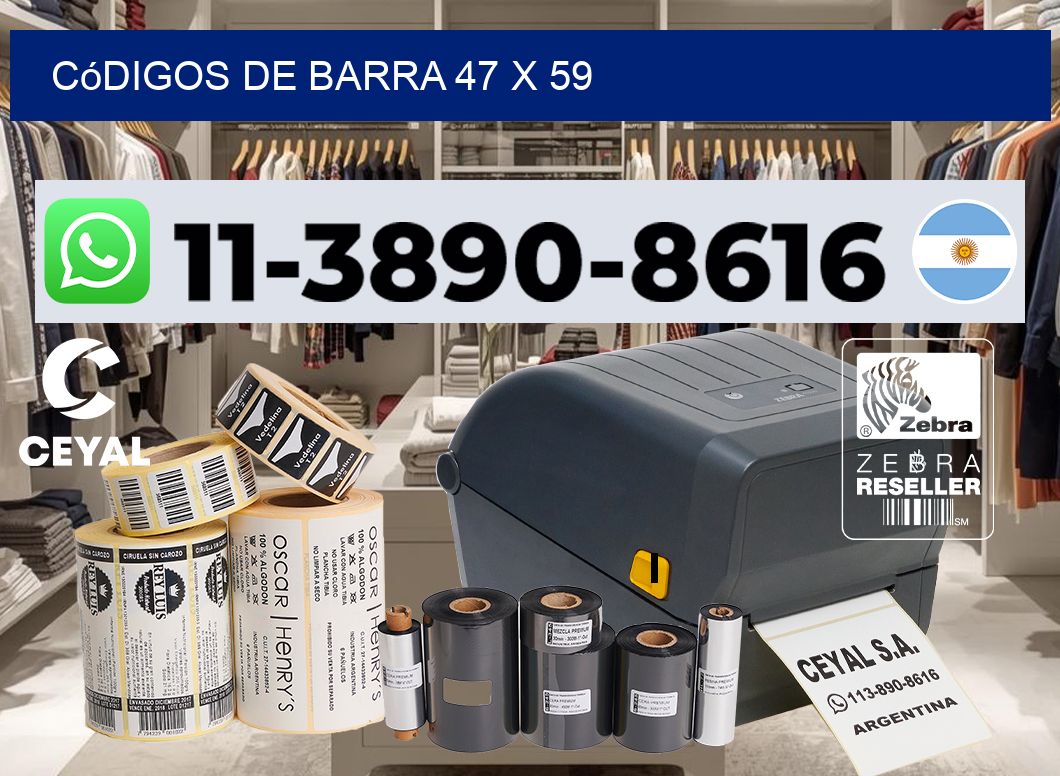 códigos de barra 47 x 59
