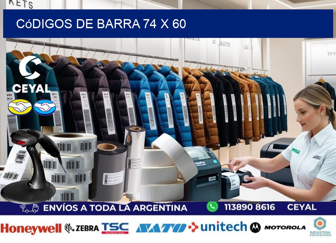 códigos de barra 74 x 60