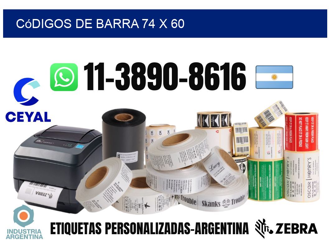 códigos de barra 74 x 60