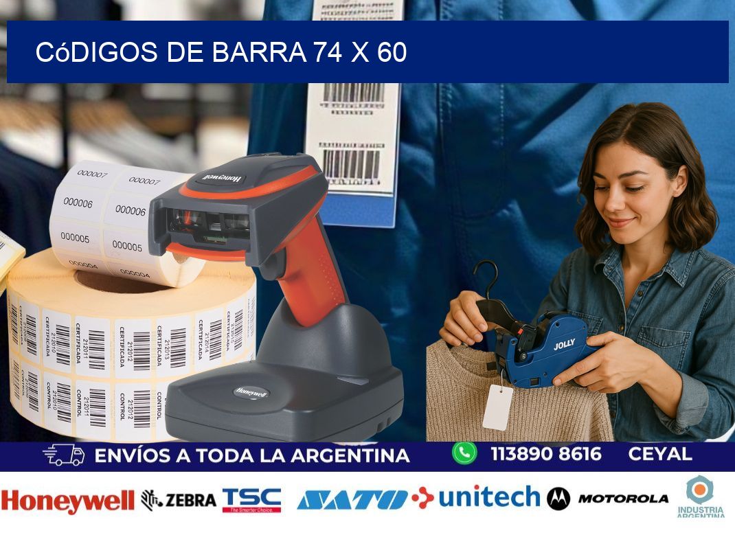 códigos de barra 74 x 60