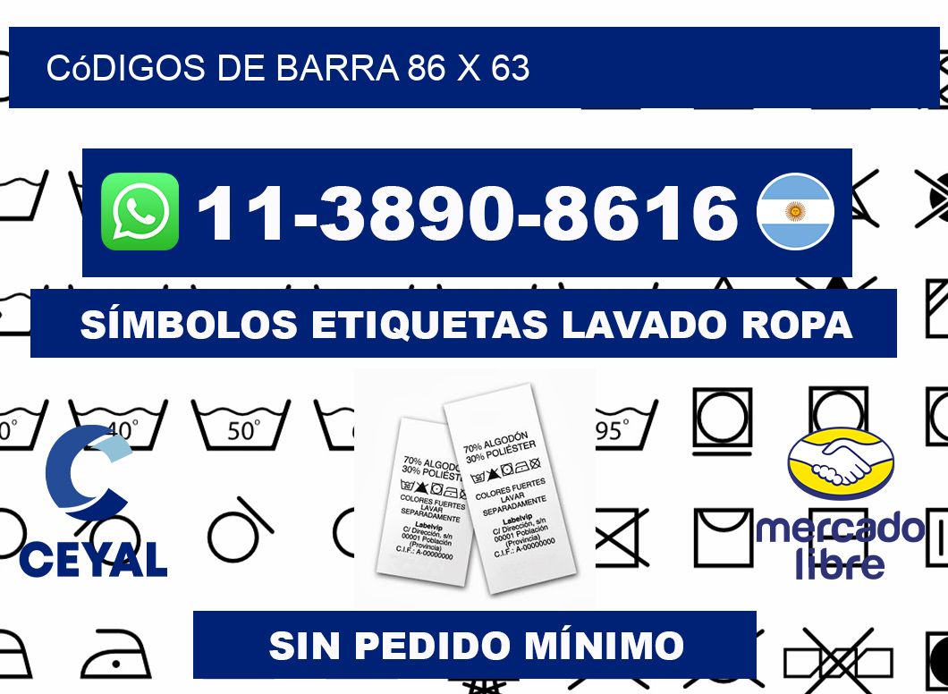 códigos de barra 86 x 63