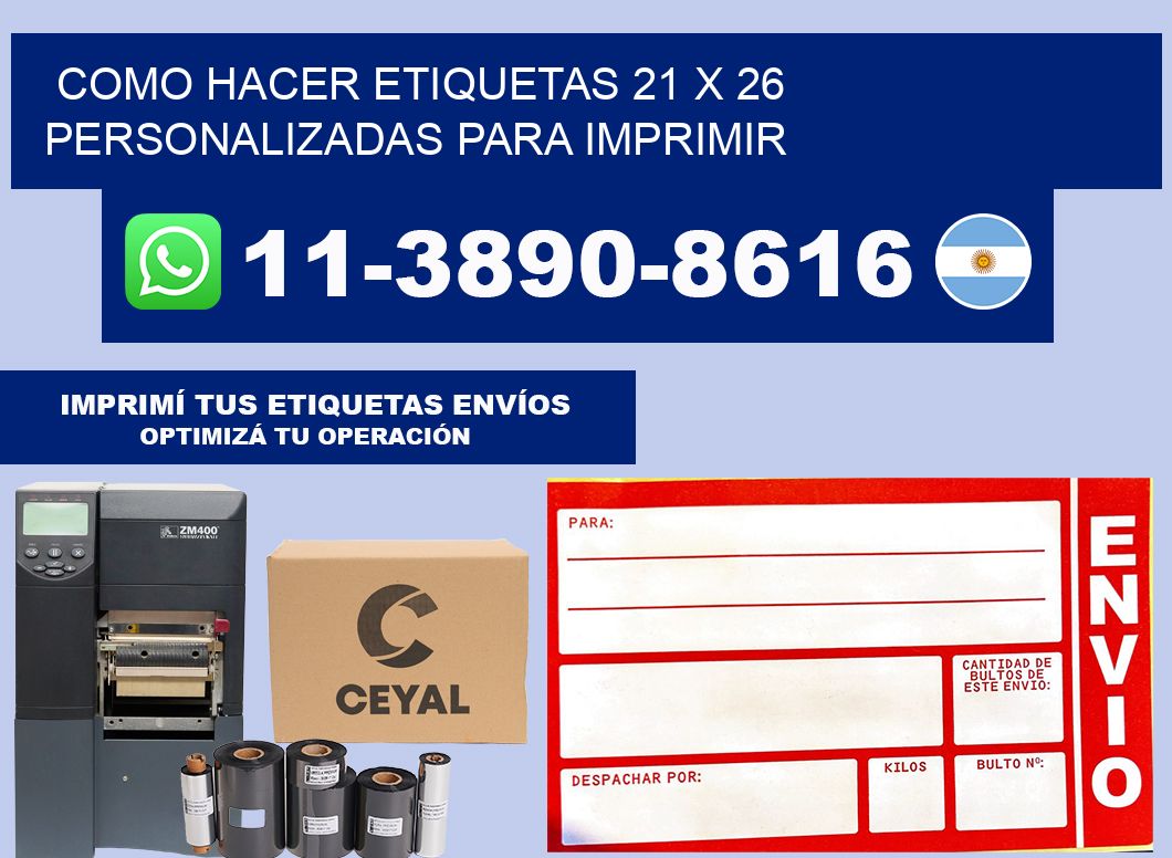 como hacer etiquetas 21 x 26 personalizadas para imprimir