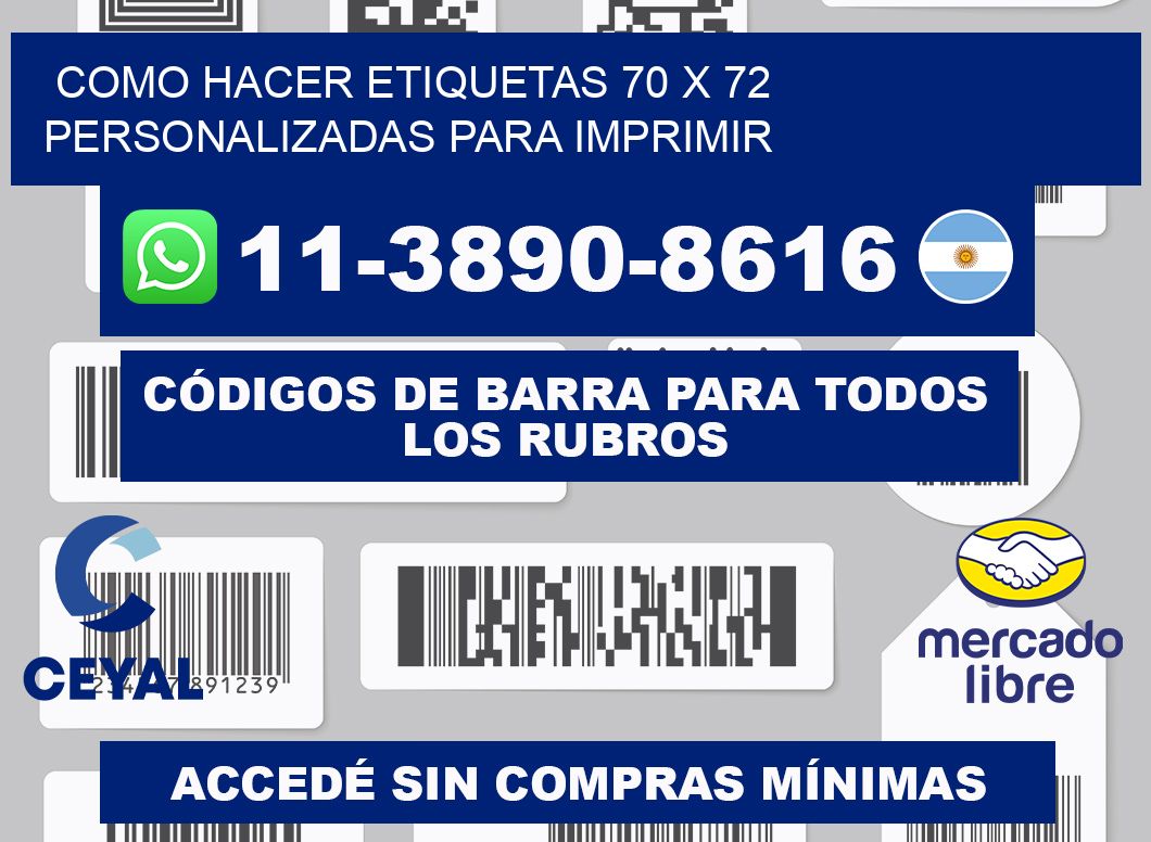como hacer etiquetas 70 x 72 personalizadas para imprimir