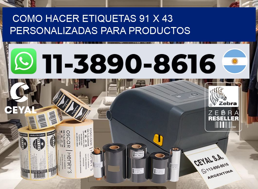 como hacer etiquetas 91 x 43 personalizadas para productos
