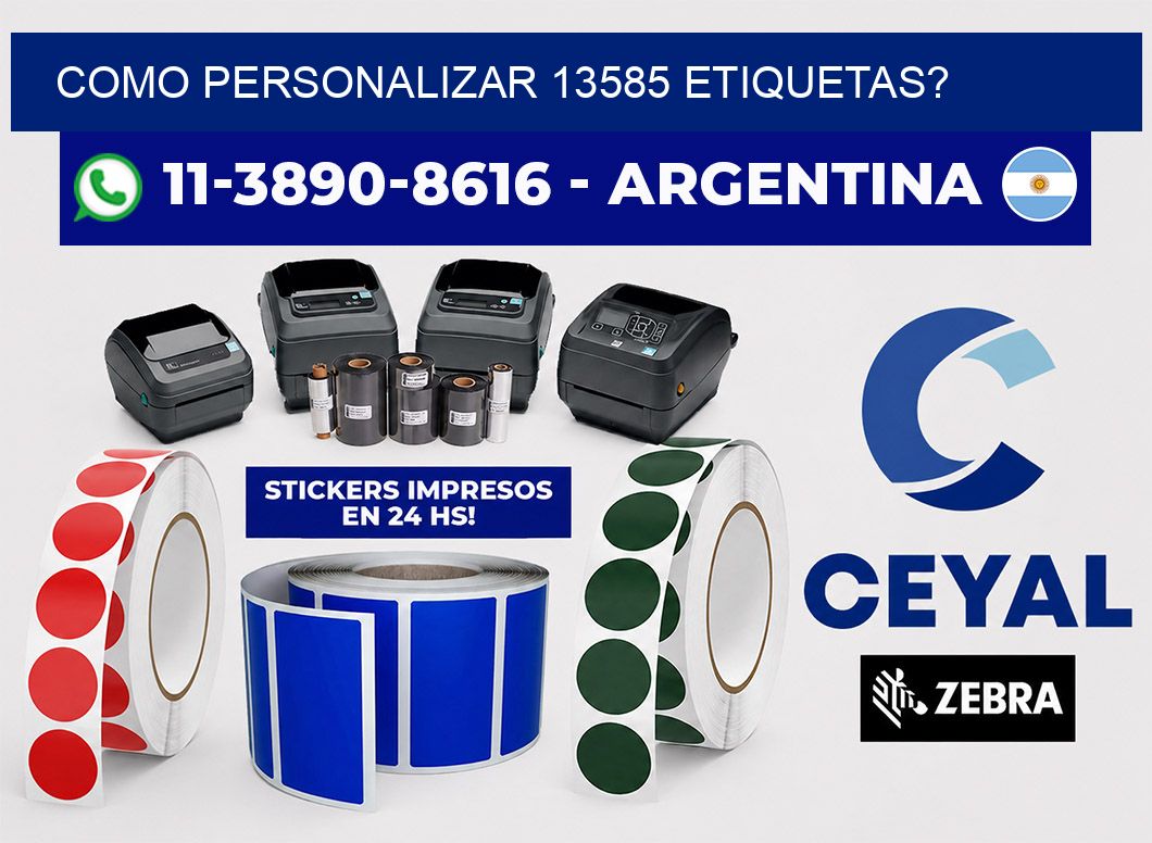 como personalizar 13585 etiquetas?