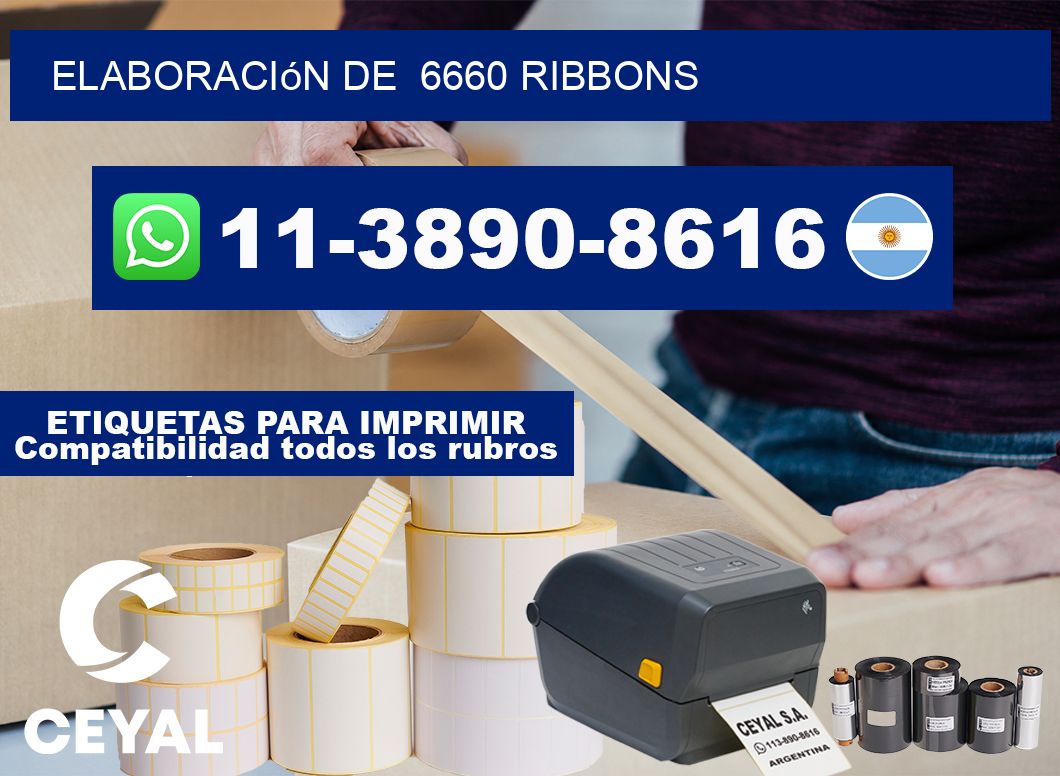 elaboración de 6660 ribbons