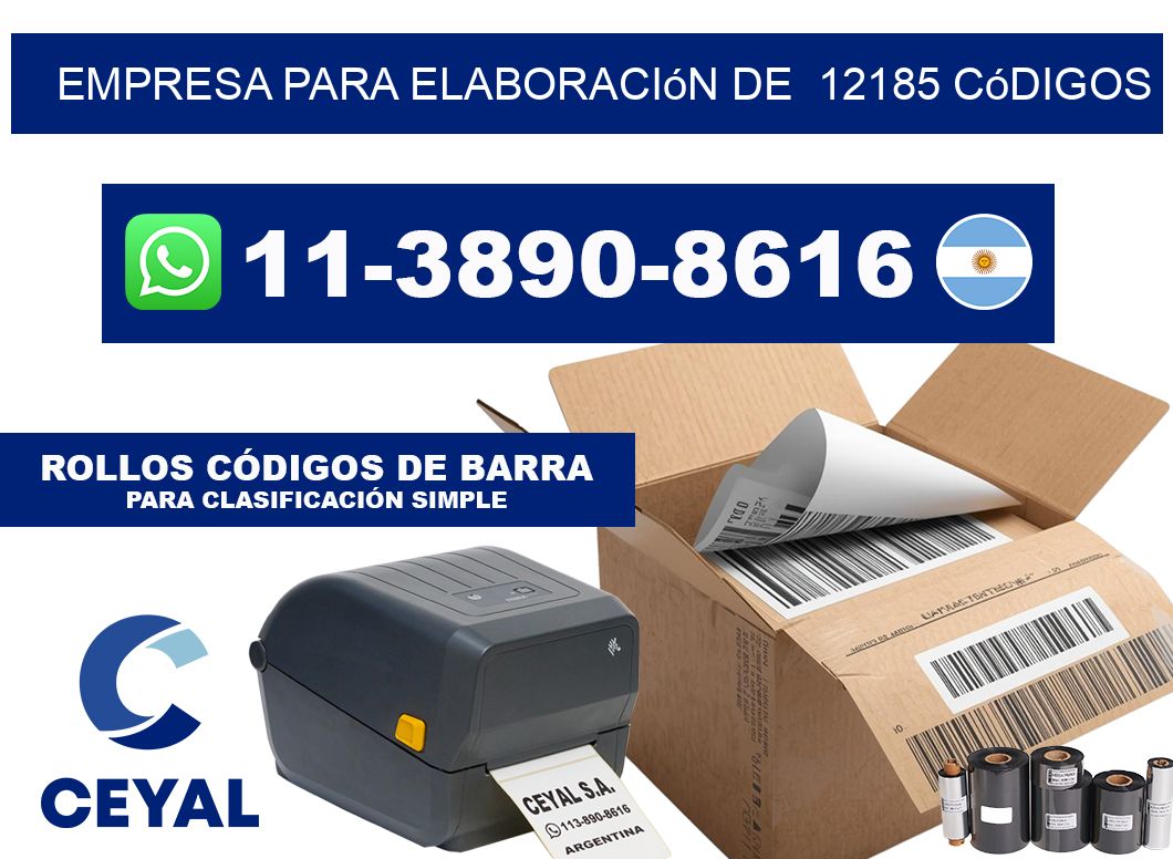 empresa para elaboración de  12185 códigos
