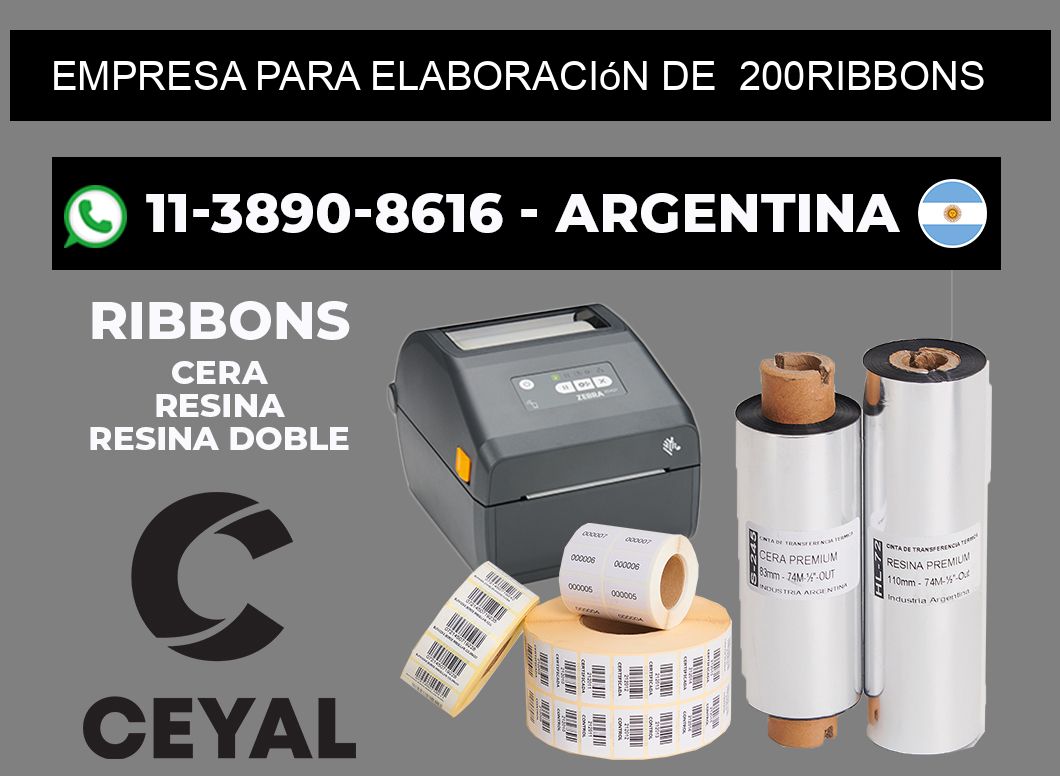 empresa para elaboración de 200ribbons