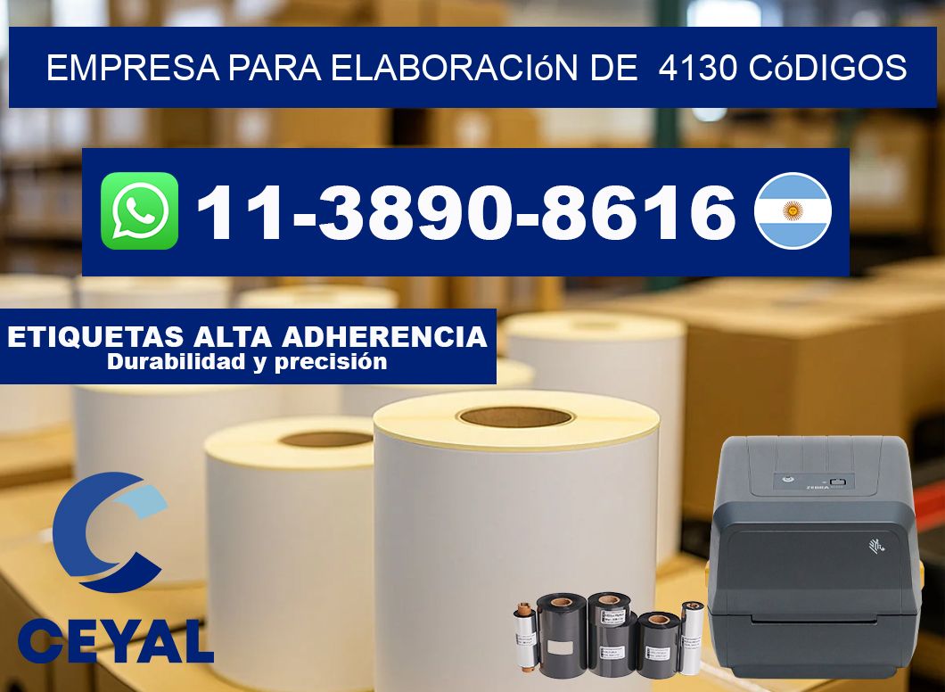 empresa para elaboración de 4130 códigos