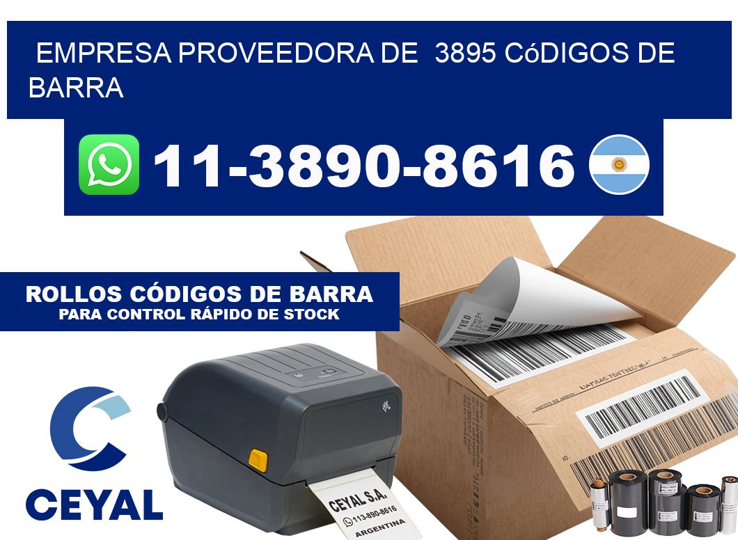 empresa proveedora de  3895 códigos de barra