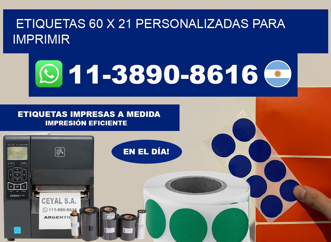 etiquetas 60 x 21 personalizadas para imprimir