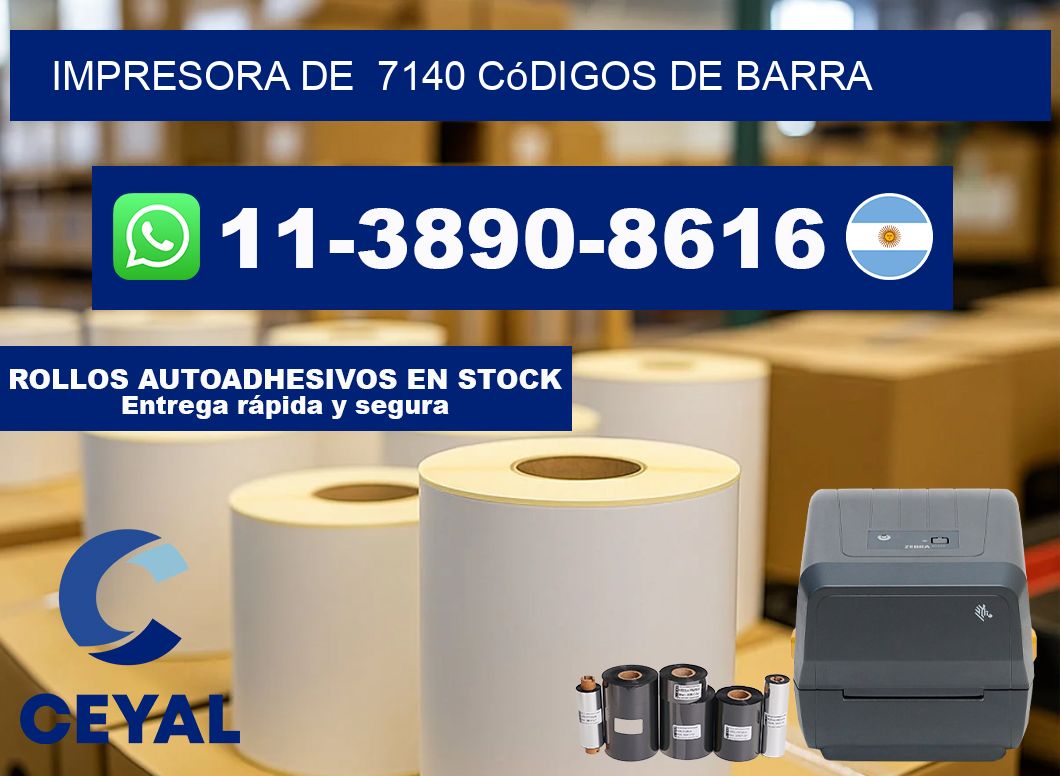 impresora de 7140 códigos de barra