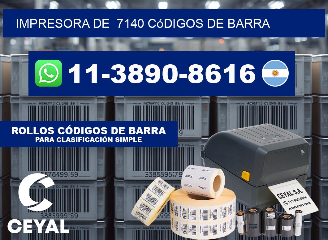 impresora de 7140 códigos de barra