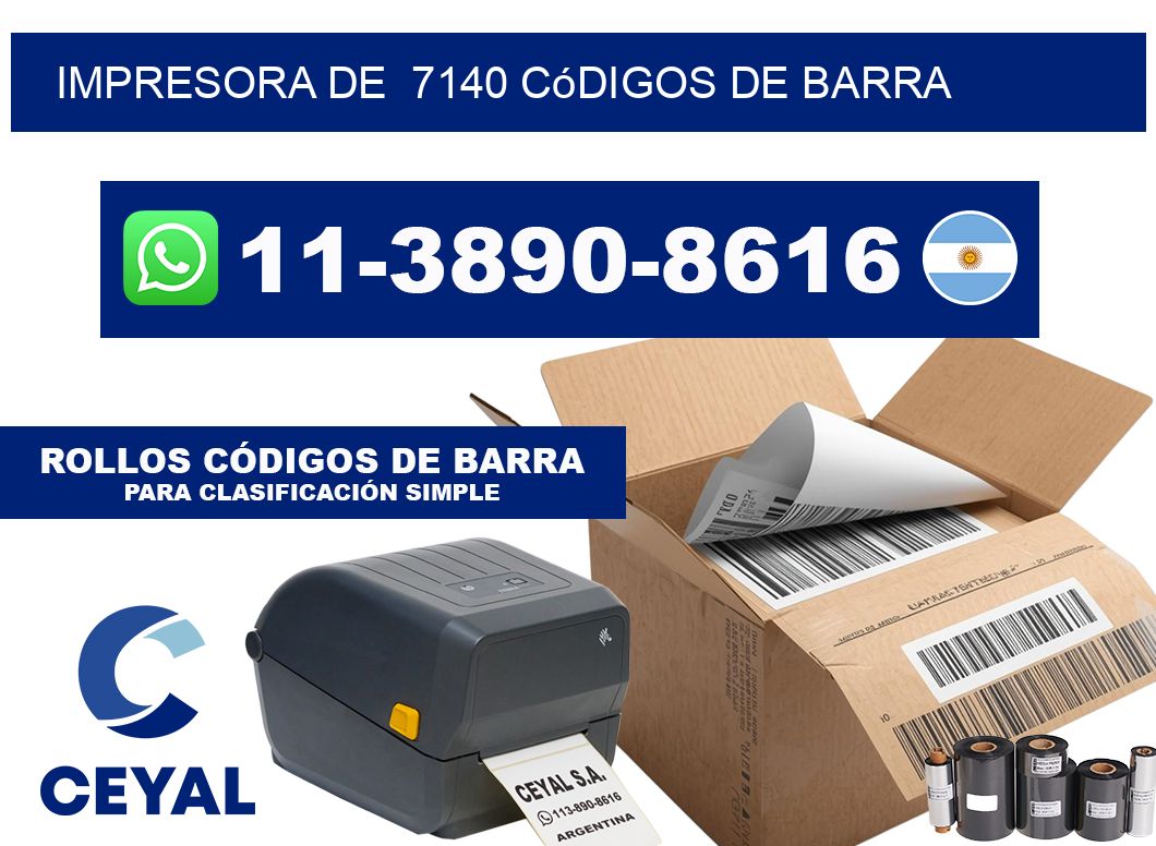 impresora de  7140 códigos de barra