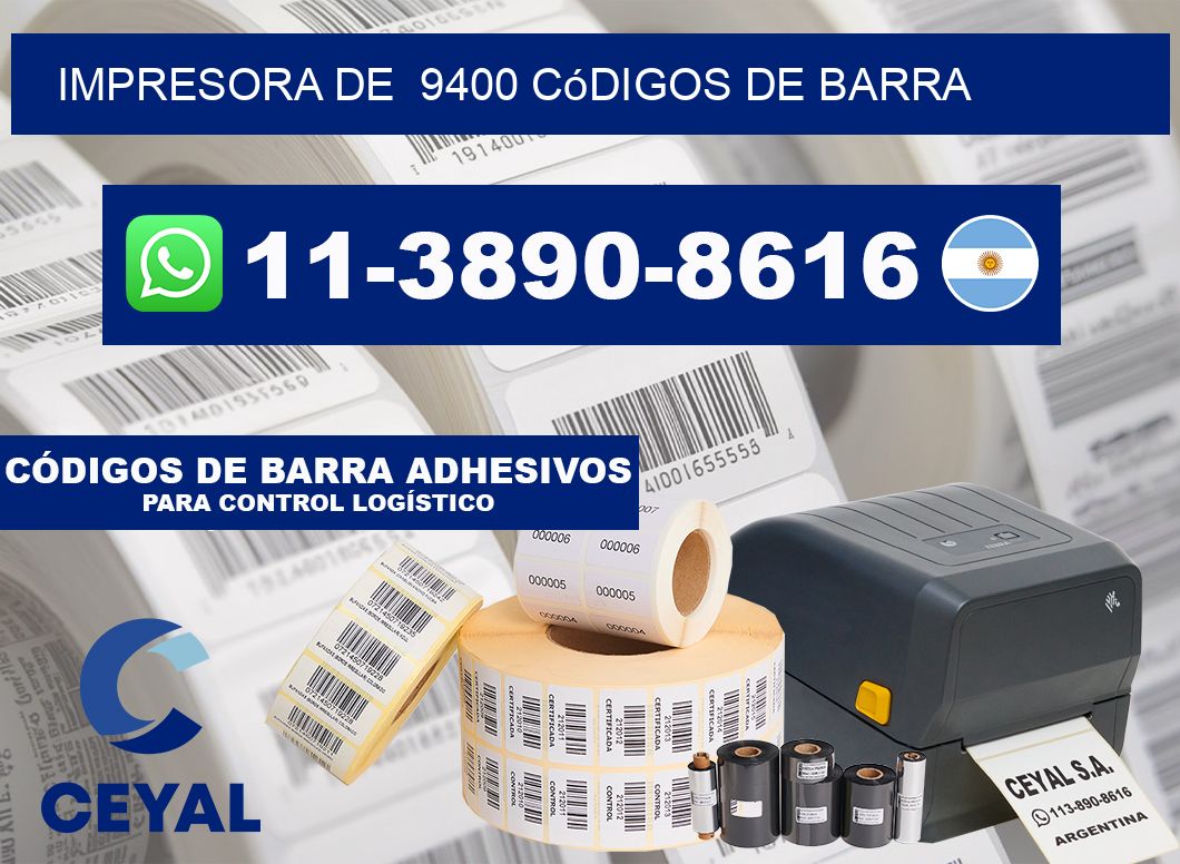 impresora de  9400 códigos de barra