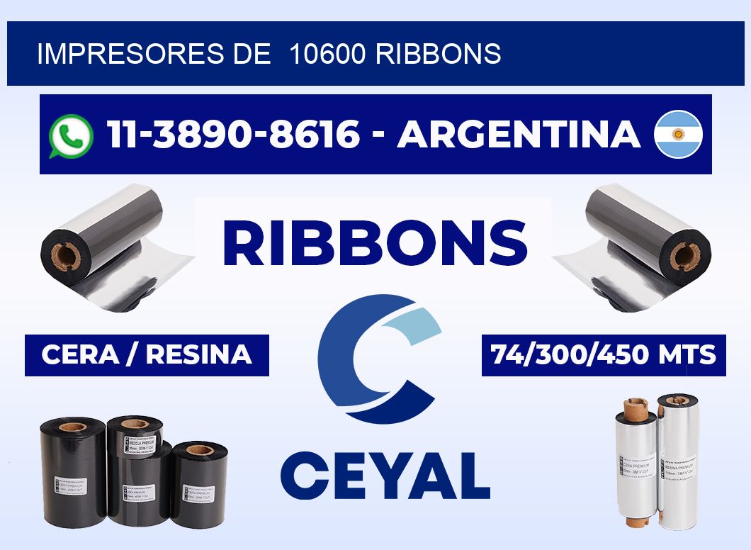 impresores de 10600 ribbons