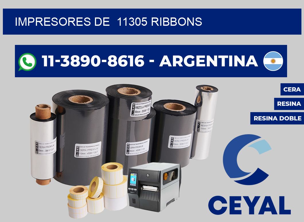 impresores de  11305 ribbons