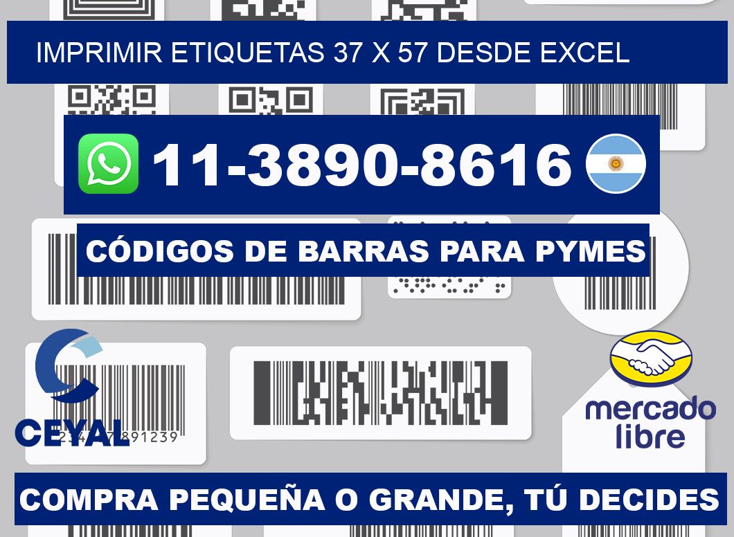 imprimir etiquetas 37 x 57 desde excel