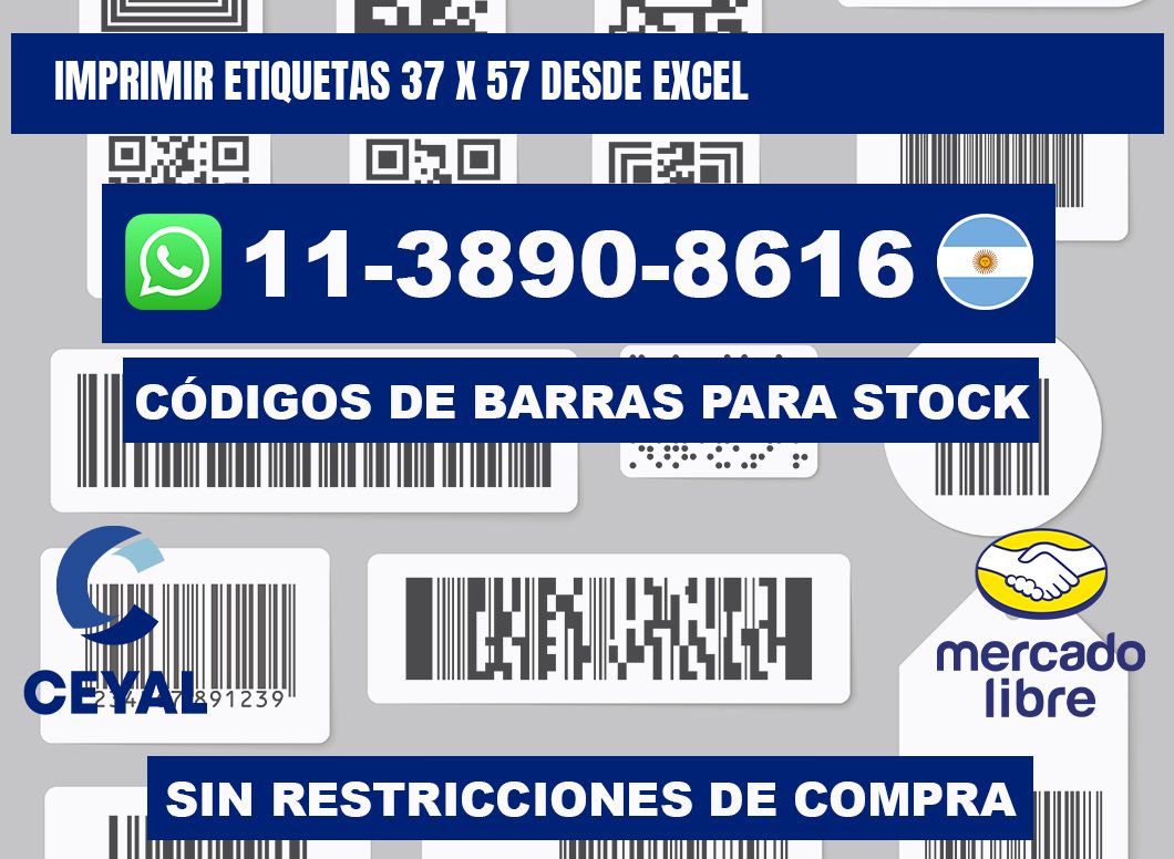 imprimir etiquetas 37 x 57 desde excel