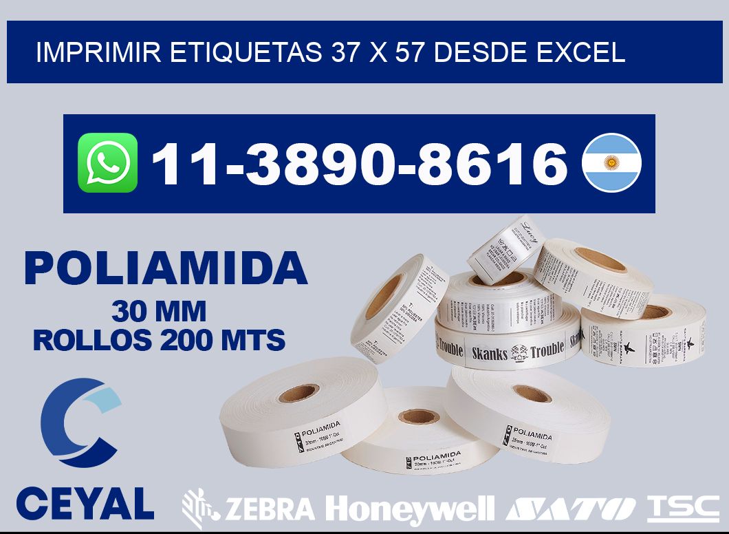 imprimir etiquetas 37 x 57 desde excel