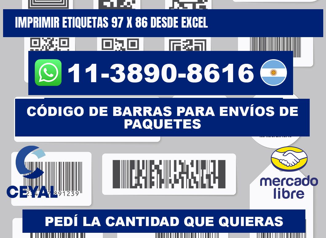 imprimir etiquetas 97 x 86 desde excel
