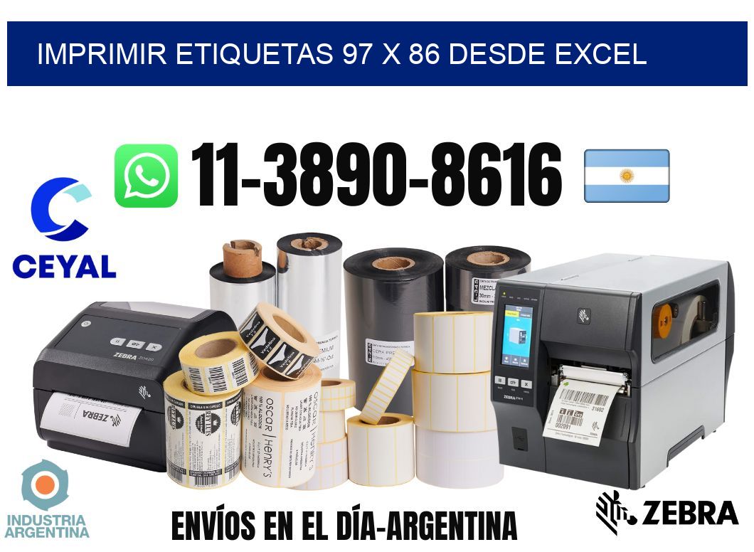 imprimir etiquetas 97 x 86 desde excel