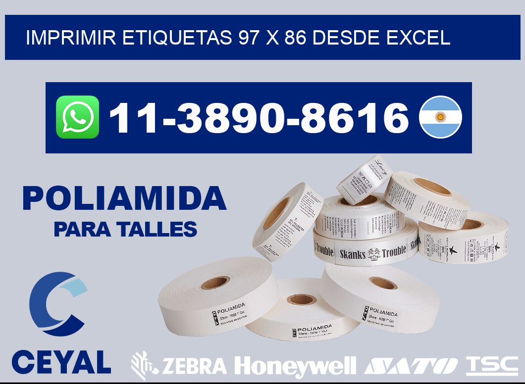 imprimir etiquetas 97 x 86 desde excel